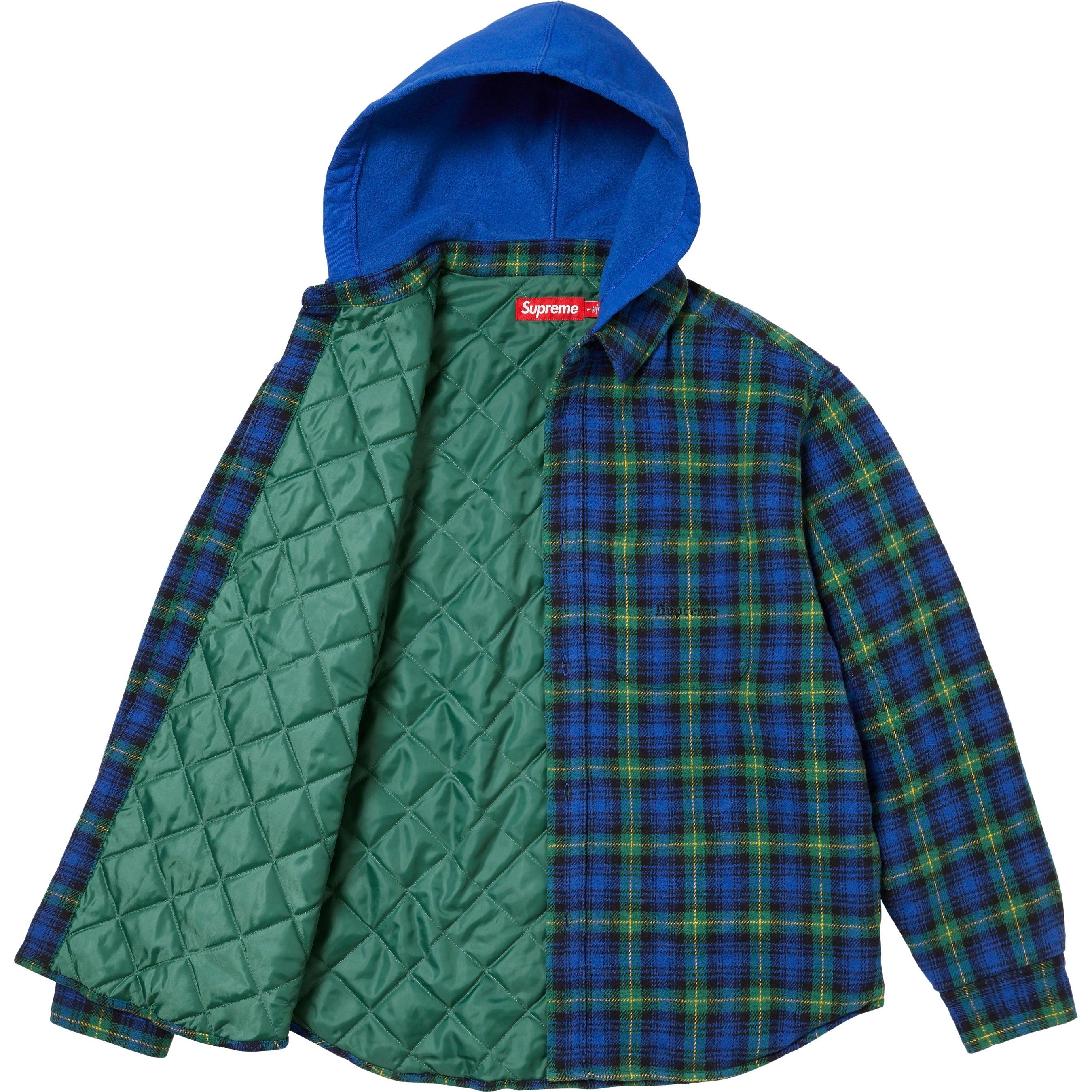 Tartan Flannel Hooded Shirt view 8